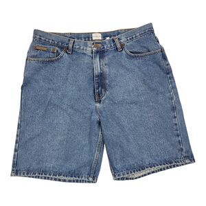 Vintage Calvin Klein Denim Jean Shorts Blue Stone Wash Size Mens 36 Inseam 9"